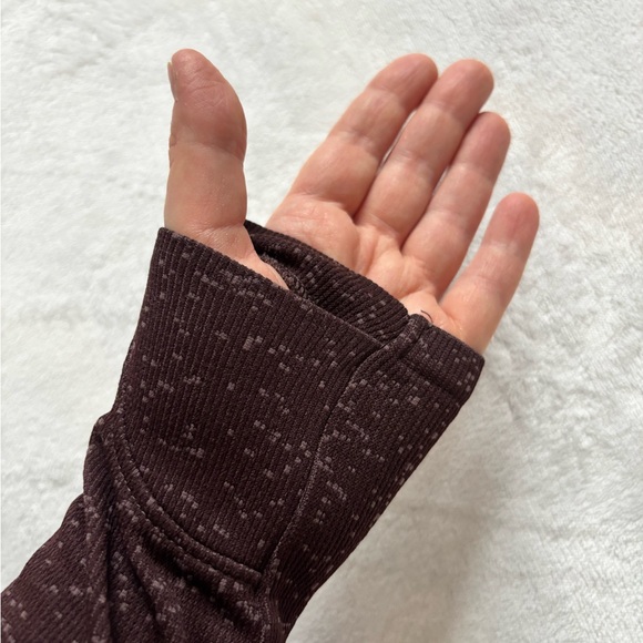 Athleta Ascent Seamless Turtleneck Ombre Brown Bardo Top Size S - Picture 6 of 7